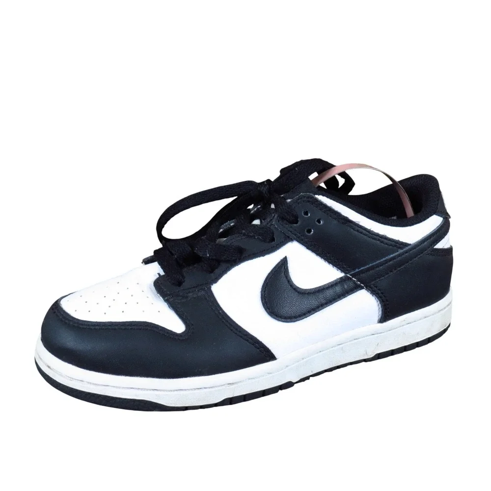 Nike Dunk Low Retro Kids Sneakers Size 3Y Everyday Athleisure Black White