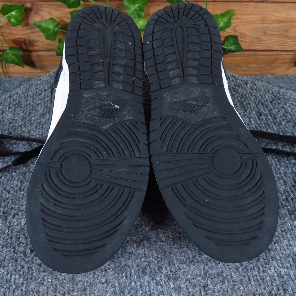 Nike Dunk Low Retro Kids Sneakers Size 3Y Everyday Athleisure Black White