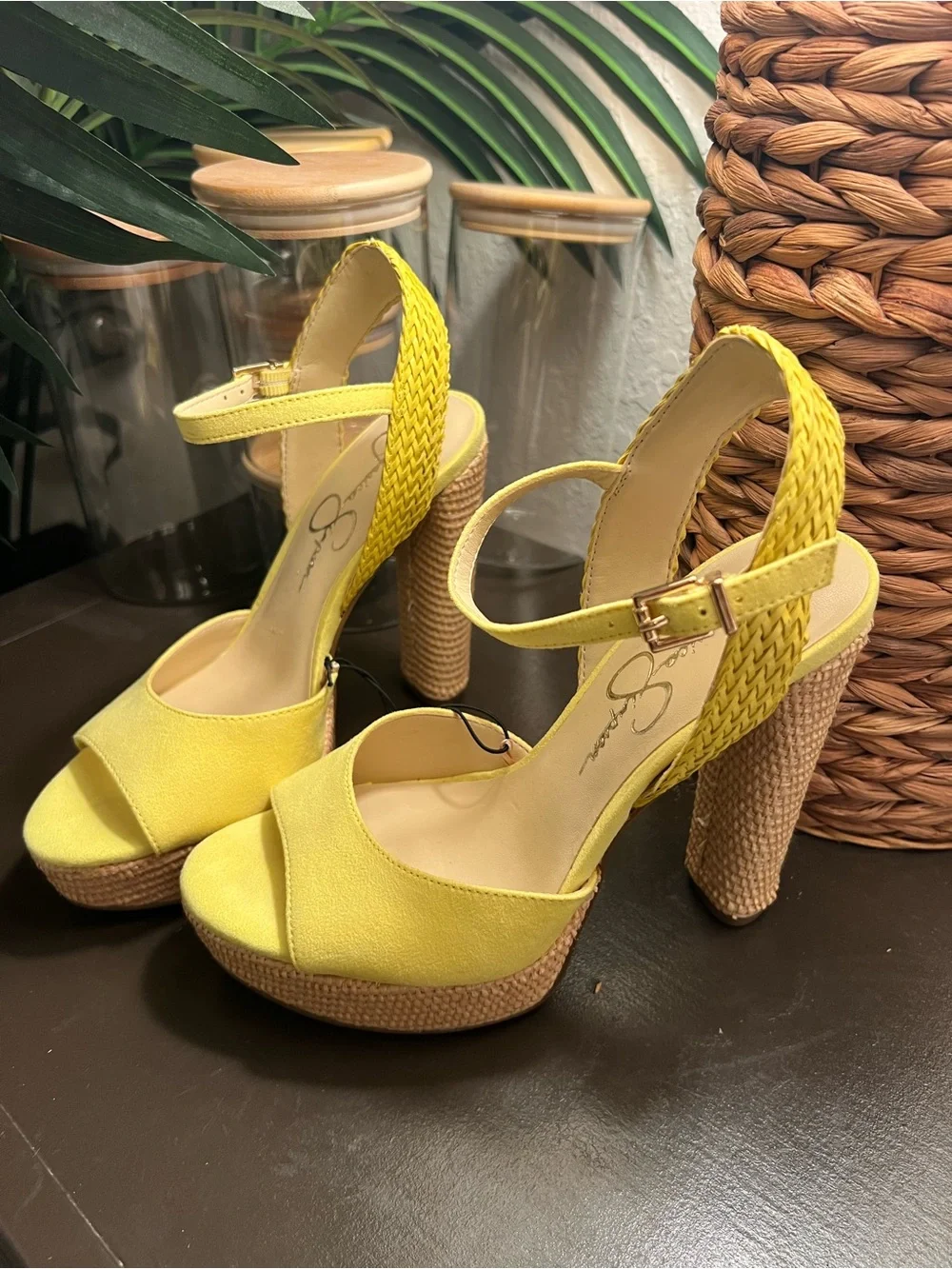 Jessica Simpson bright yellow
