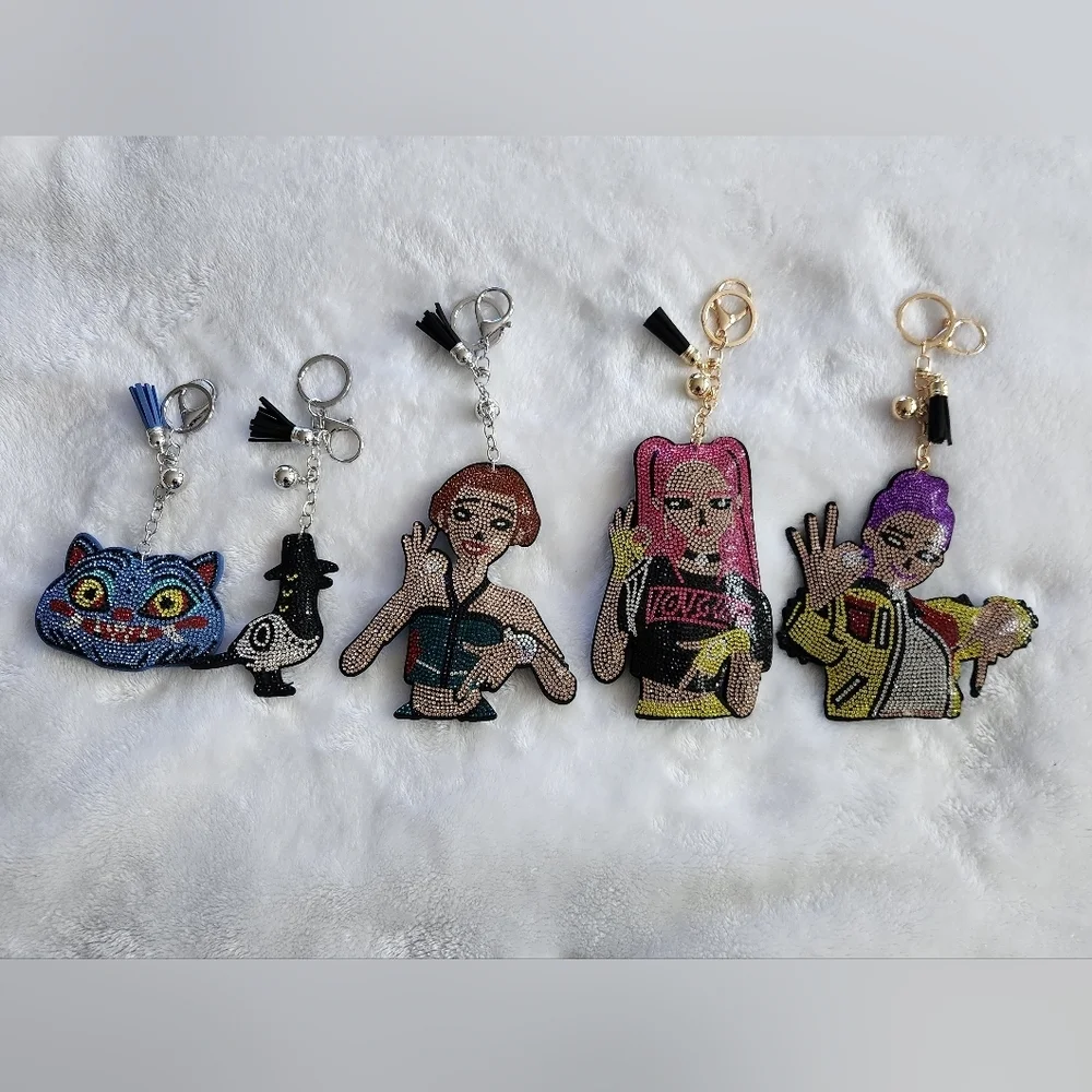 KPop Demon Hunters HUNTR/X Key Chain Bag Charm Set