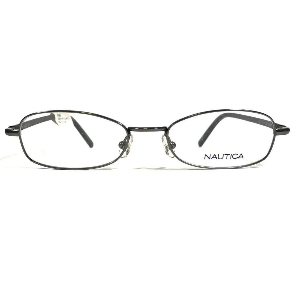 Nautica Eyeglasses Frames N7064 029 Black Grey Rectangular Full Rim 50-17-140