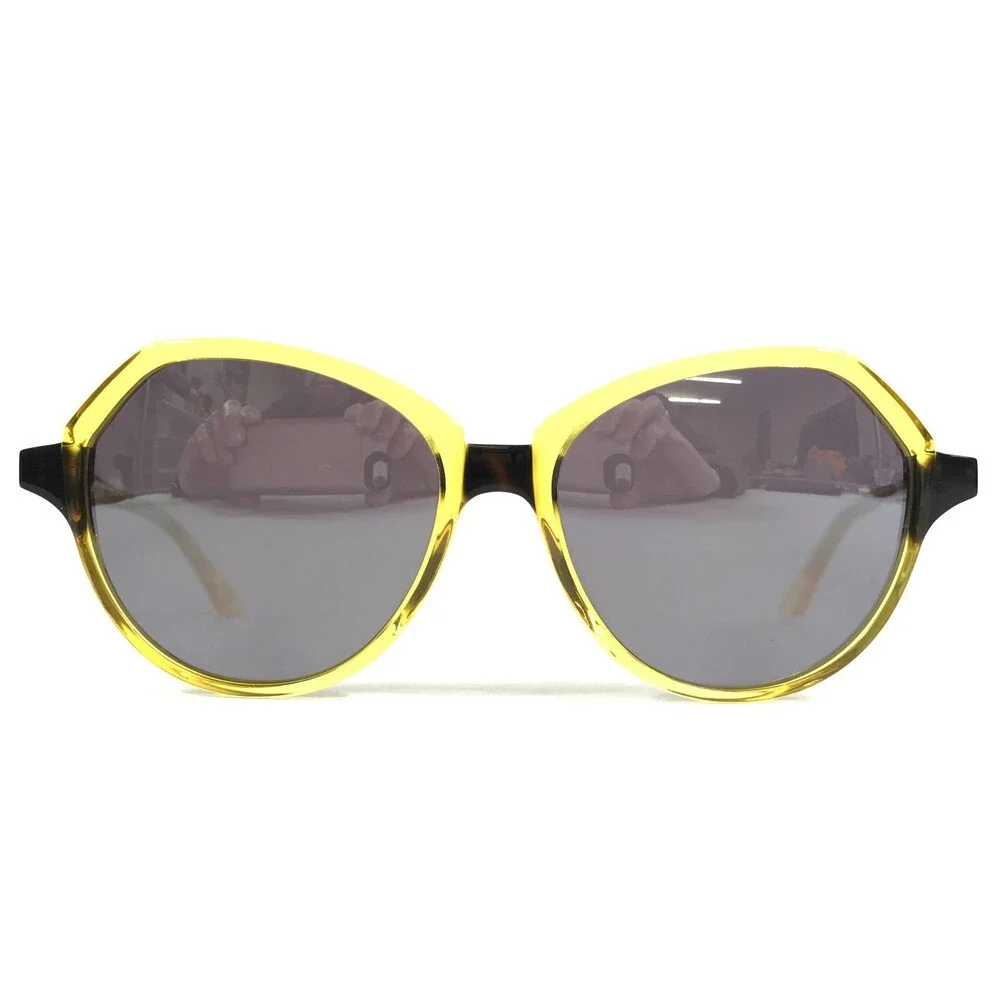 BOZ Sunglasses DIDO 5091 Yellow Demi Tortoise Frames with Silver Mirrored Lenses