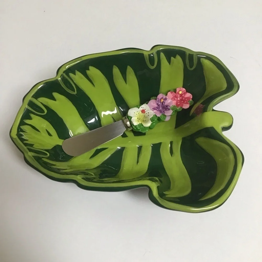 Boston Warehouse tropical leaf