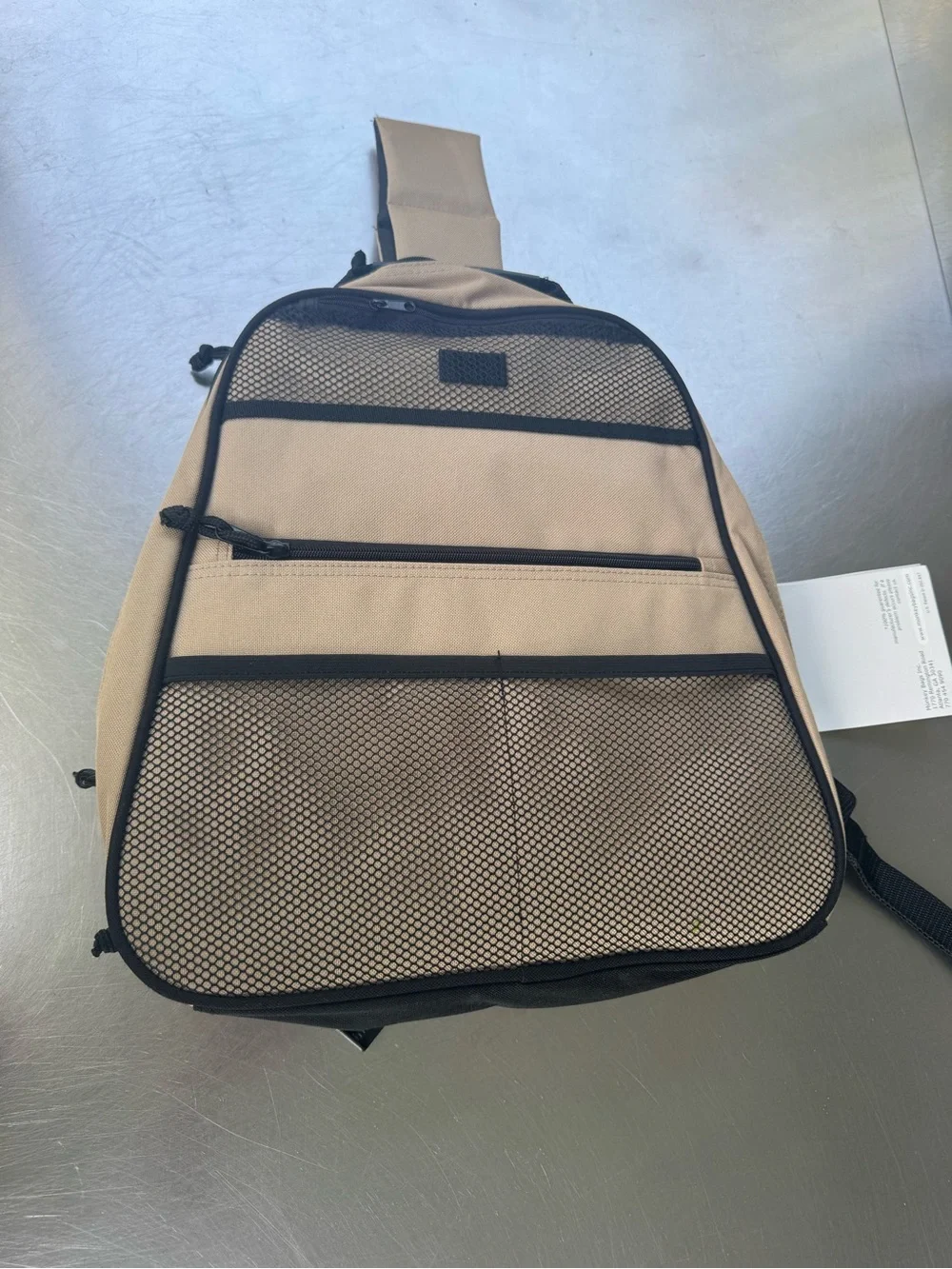 monkey bags beige black