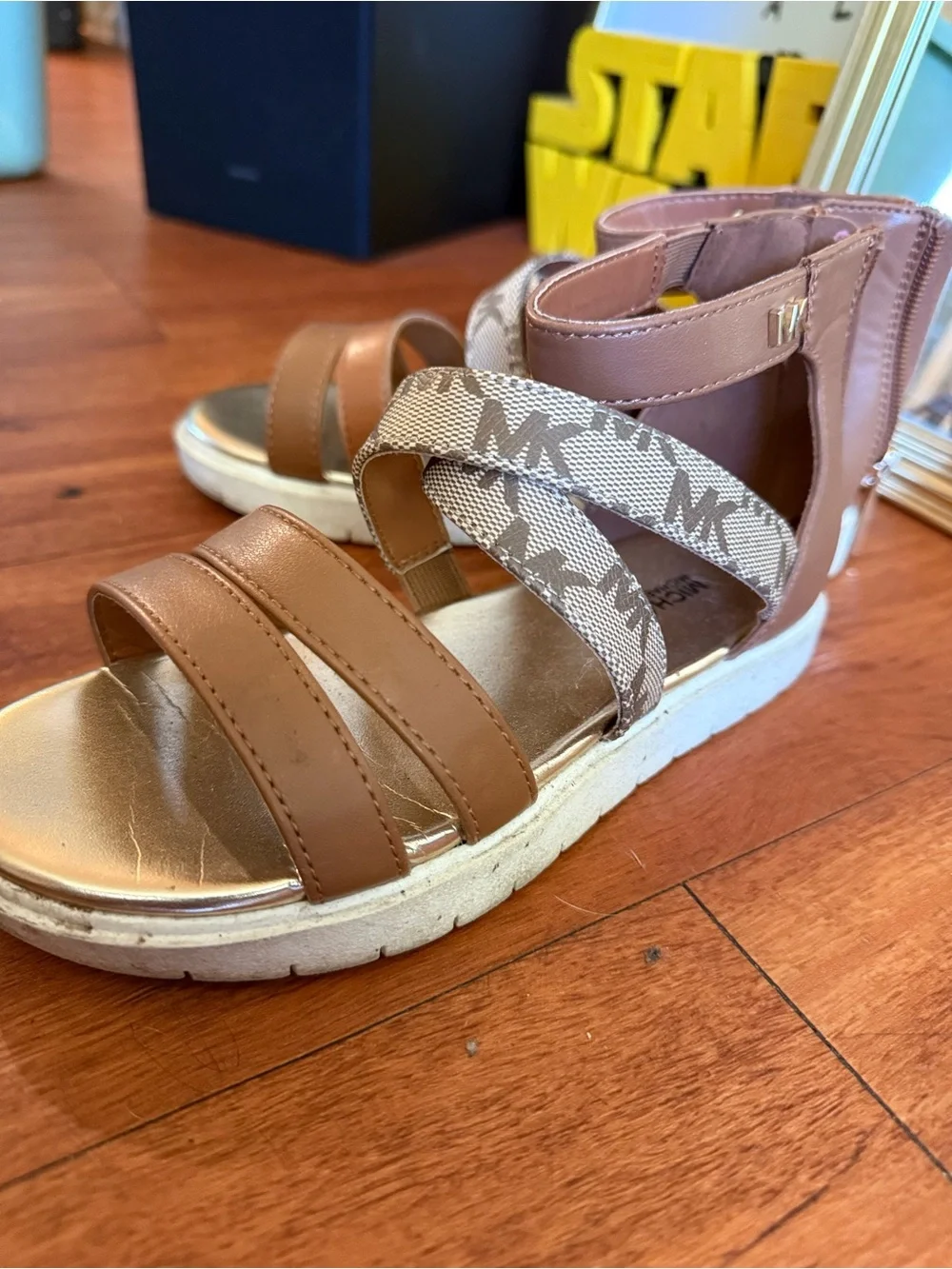 Michael Kors play leather faux