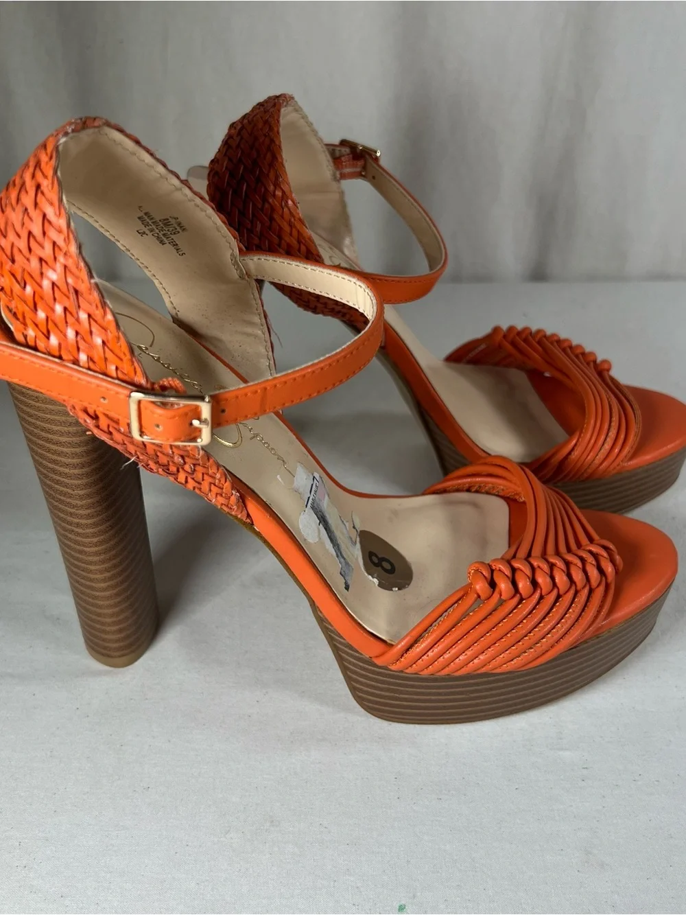 Jessica Simpson bold orange