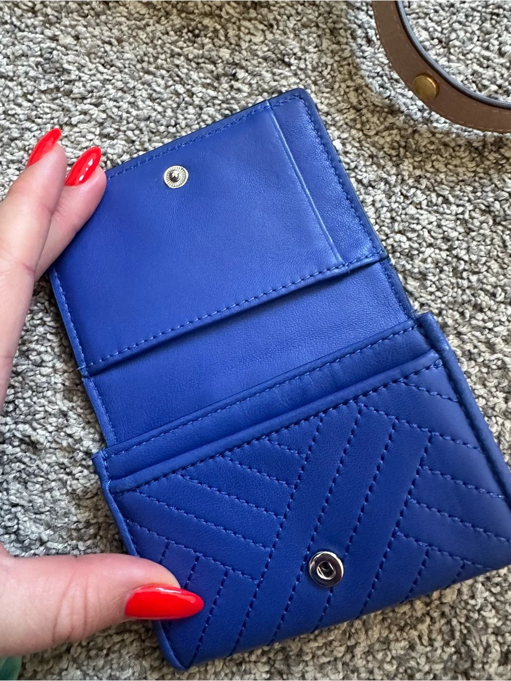 Tory Burch compact quilted