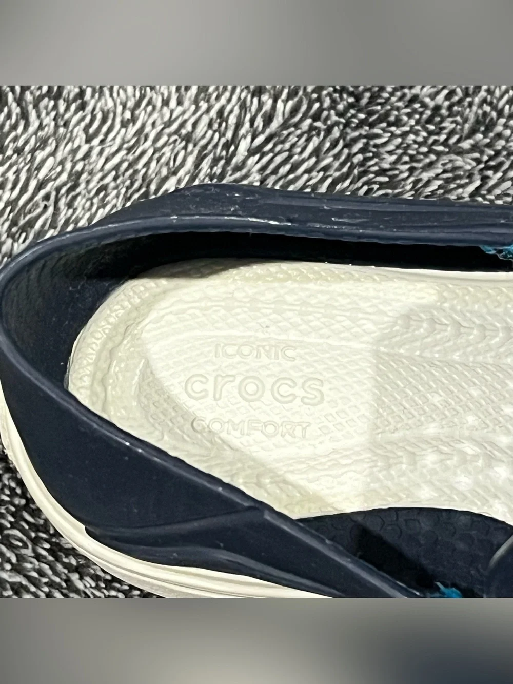 Crocs Toddlers Citilane Roka K Slip-On Casual Shoes Navy Perforated Loafer Sz 7