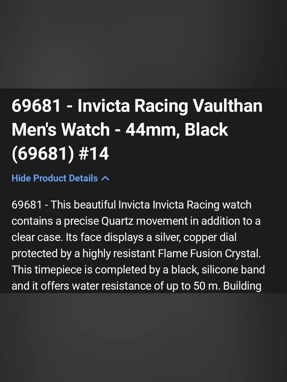 Invicta this beautiful