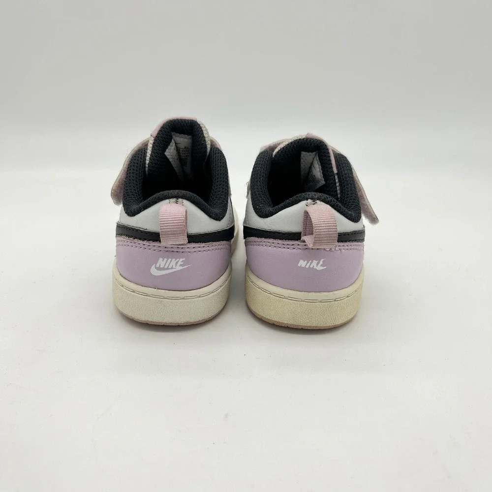 Nike Court Borough Low 2 Lilac Toddler‎ Sneakers Black Swoosh Size 6C