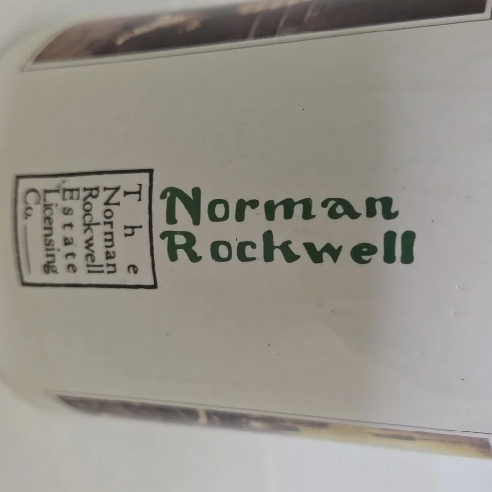 Norman Rockwell Coffee Mug, Cobbler Studying Dolls‎ Shoe