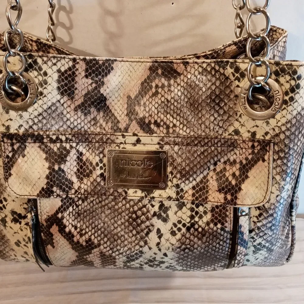 Nicole Miller large snakeskin