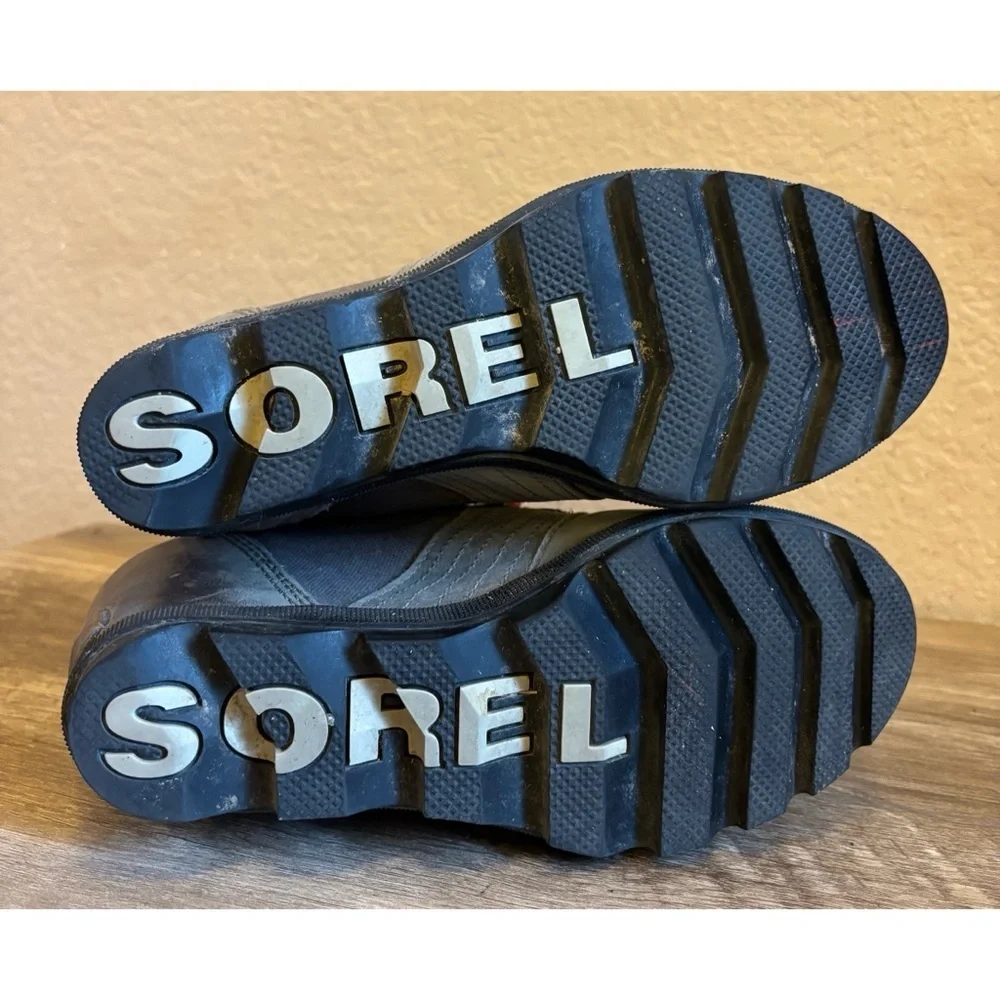 Sorel Lexie Wedge Bootie Leather and Fabric Upper Waterproof