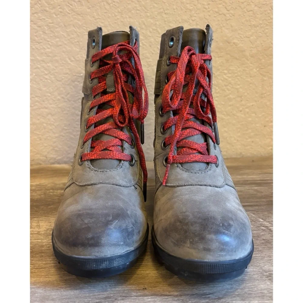 Sorel Lexie Wedge Bootie Leather and Fabric Upper Waterproof