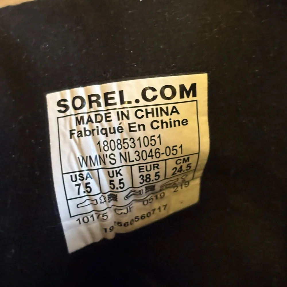 Sorel Lexie Wedge Bootie Leather and Fabric Upper Waterproof