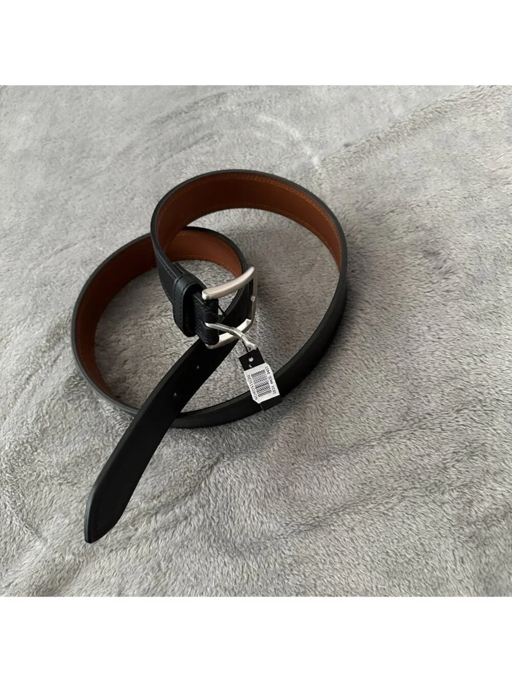 NWT Shinola Detroit Men's Leather Belt Black Size 36 Silver Buckle