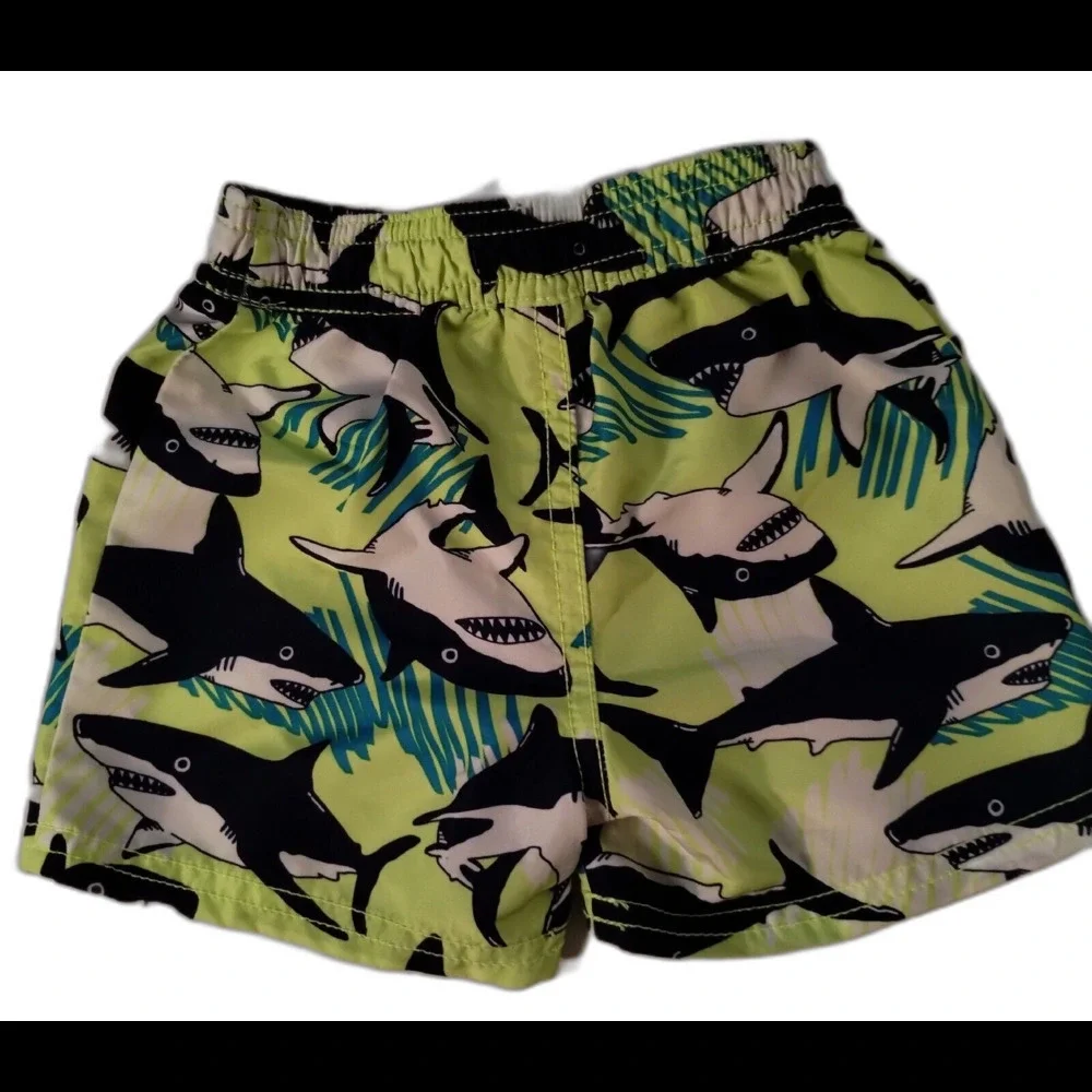 Oshkosh Bogosh‎ Toddler Boys Swim Shorts with Shark all over print Size12 Months