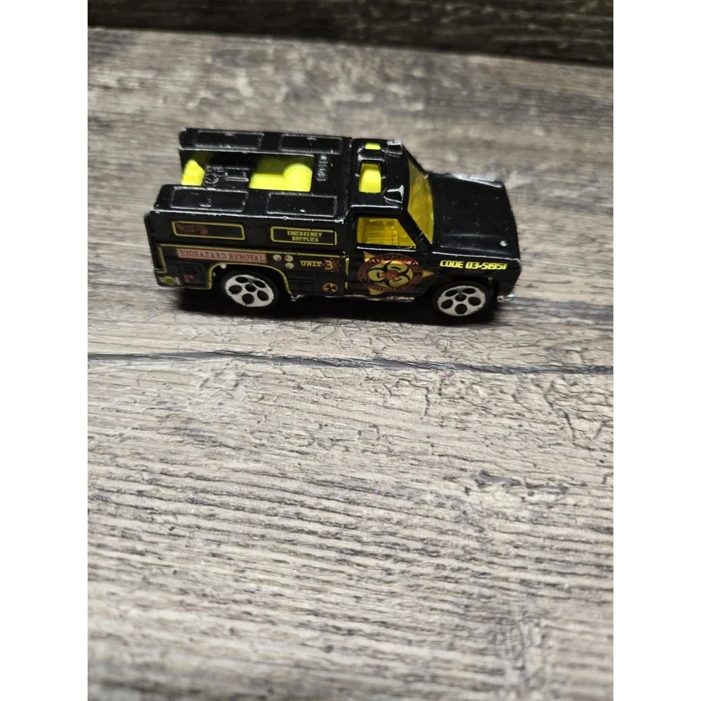 Vintage Hot‎ Wheels 1974 Biohazard Removal Black Truck Diecast Vehicle