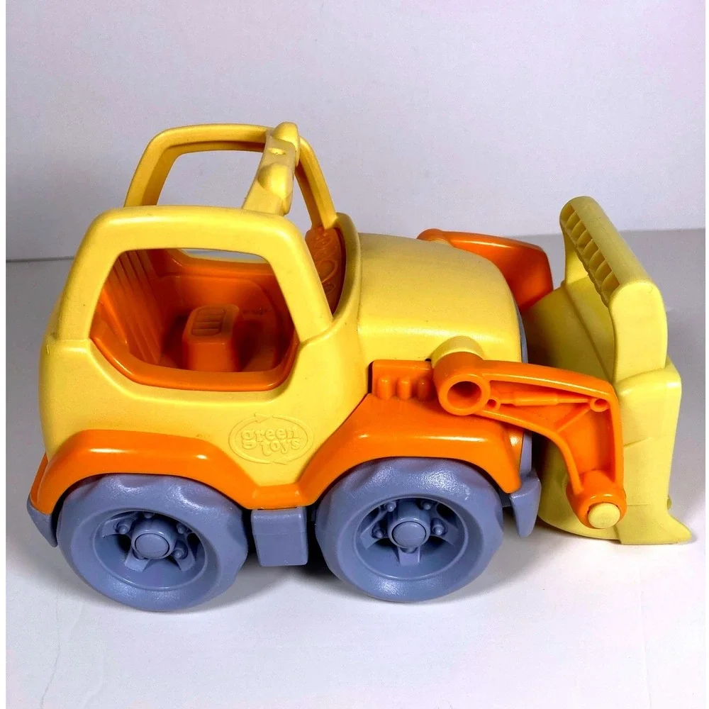 Green Toys Yellow‎ and Orange Recycled Plastic Bulldozer Construction Vehicle