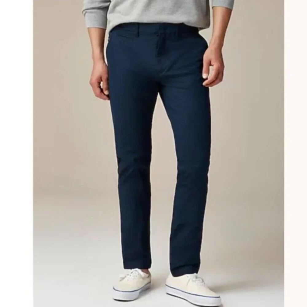 EUC Men's J. CREW 484 Slim-Fit Tech Pant Stretch Navy |‎ Size W36 X L32
