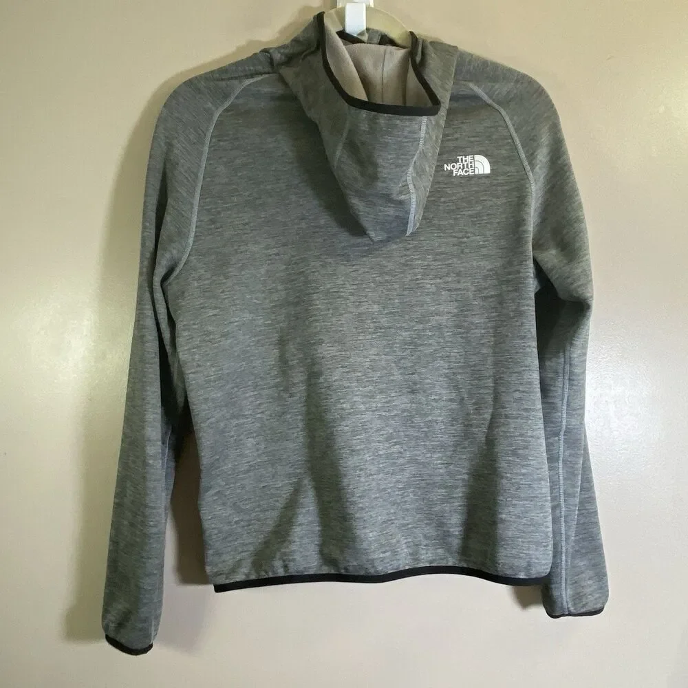 The North Face Mens Canyonlands  Zip hooded Fleece Jacket Grey Heather Large L