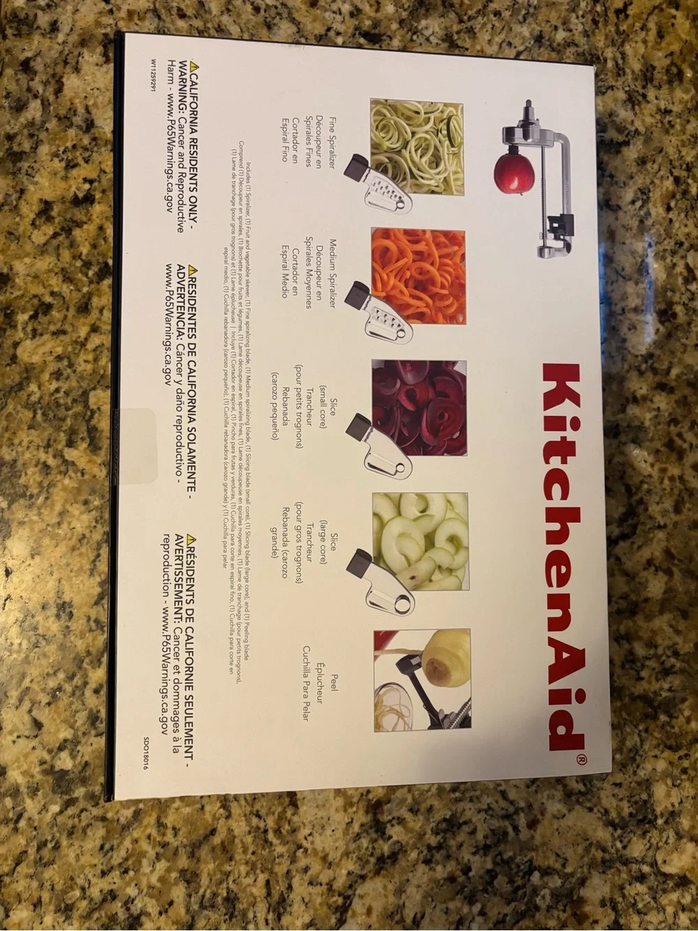 KitchenAid spiralizer attachment