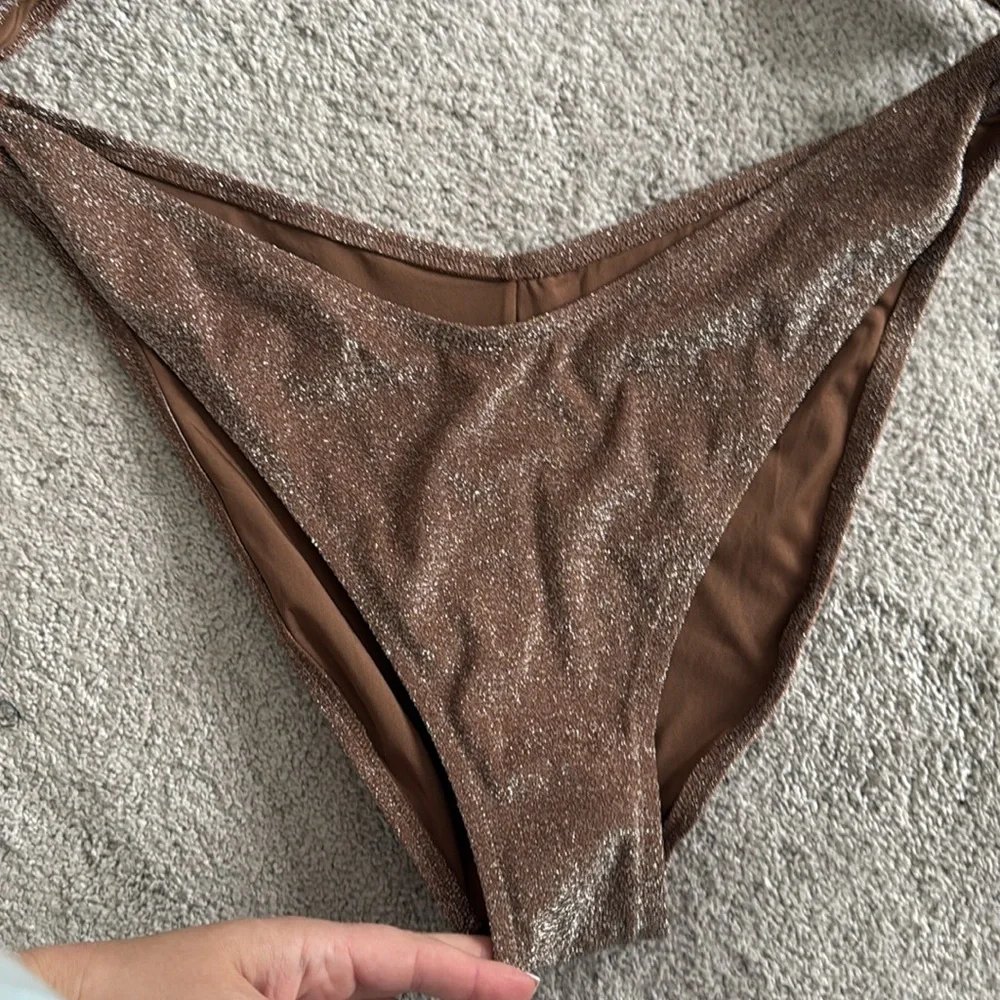 NEW- Skims Glitter Monokini Bathing Suit in Jasper