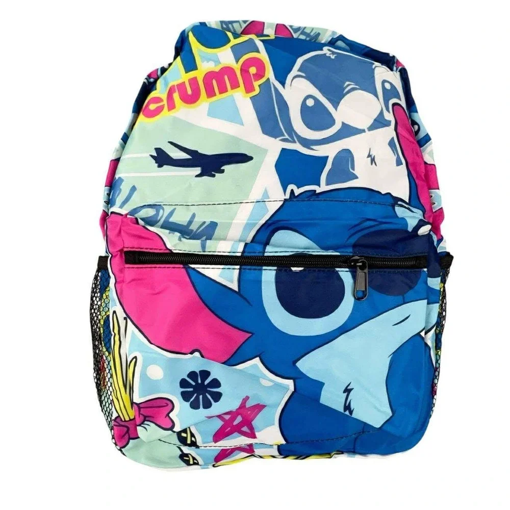 Disney Lilo & Stitch Backpack Crump Aloha‎ School Travel Lightweight NEW