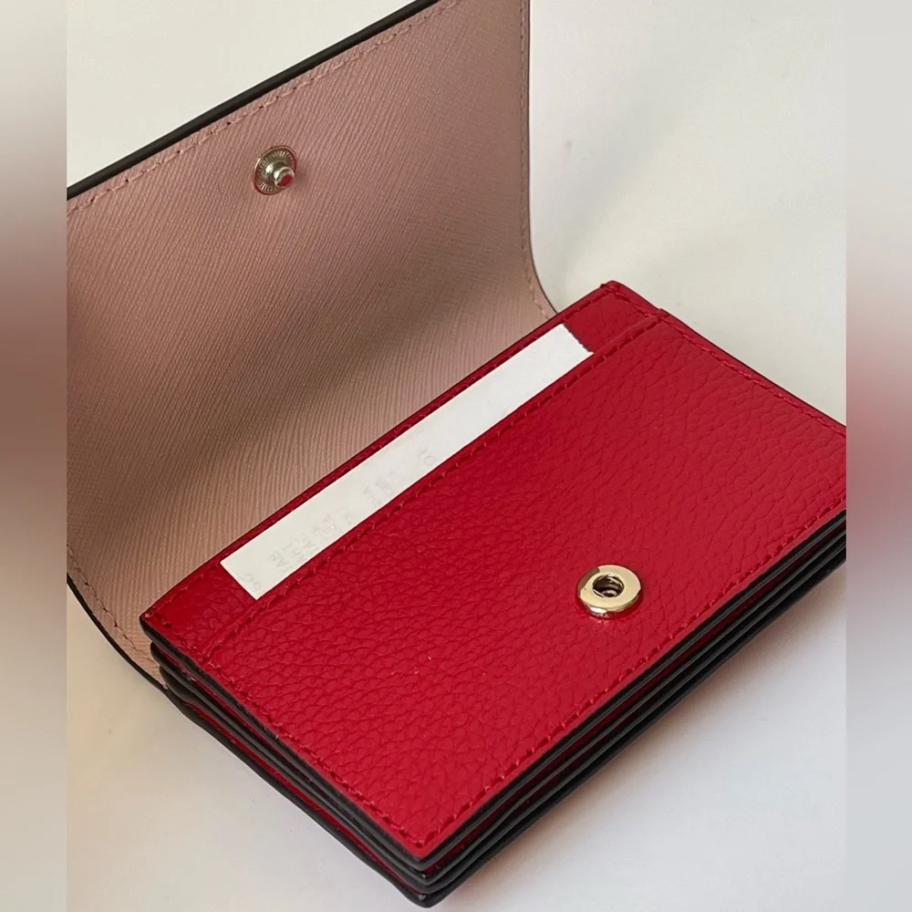 Kate Spade Outlet Red Accordion Card Holder