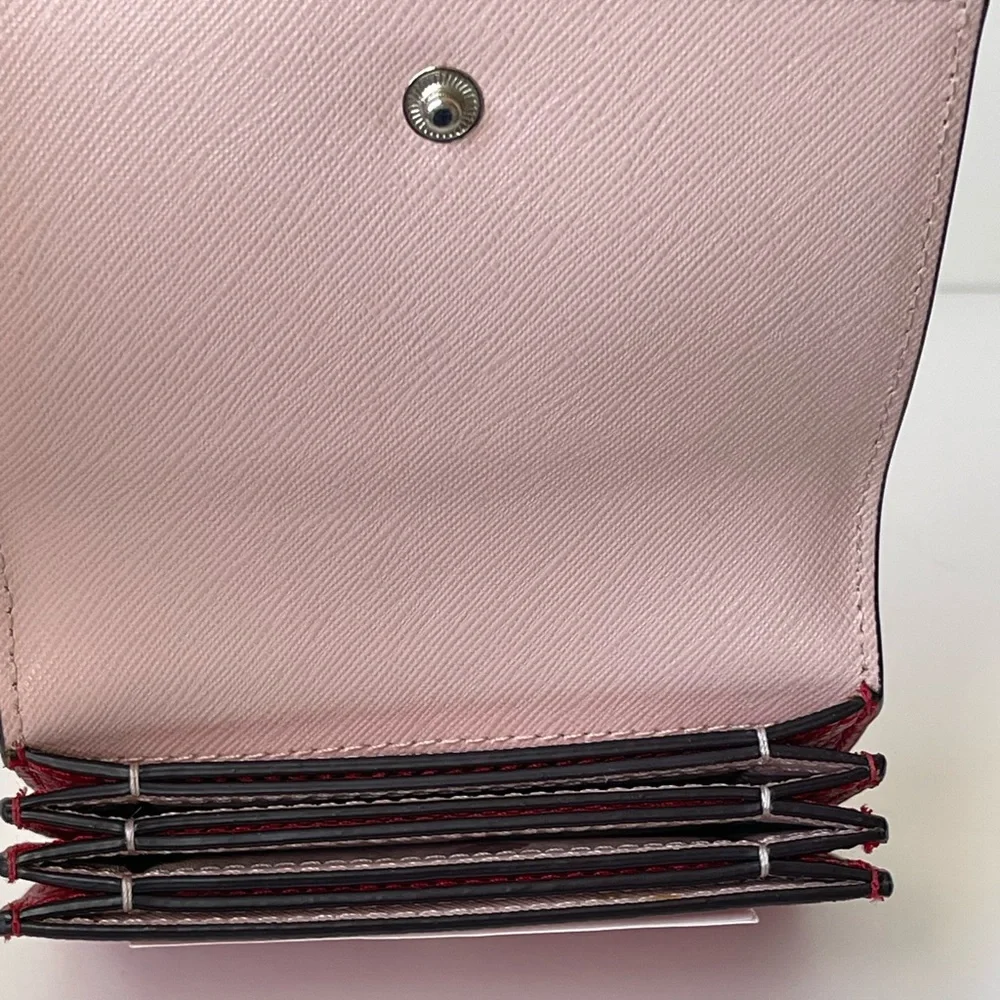 Kate Spade Outlet Red Accordion Card Holder