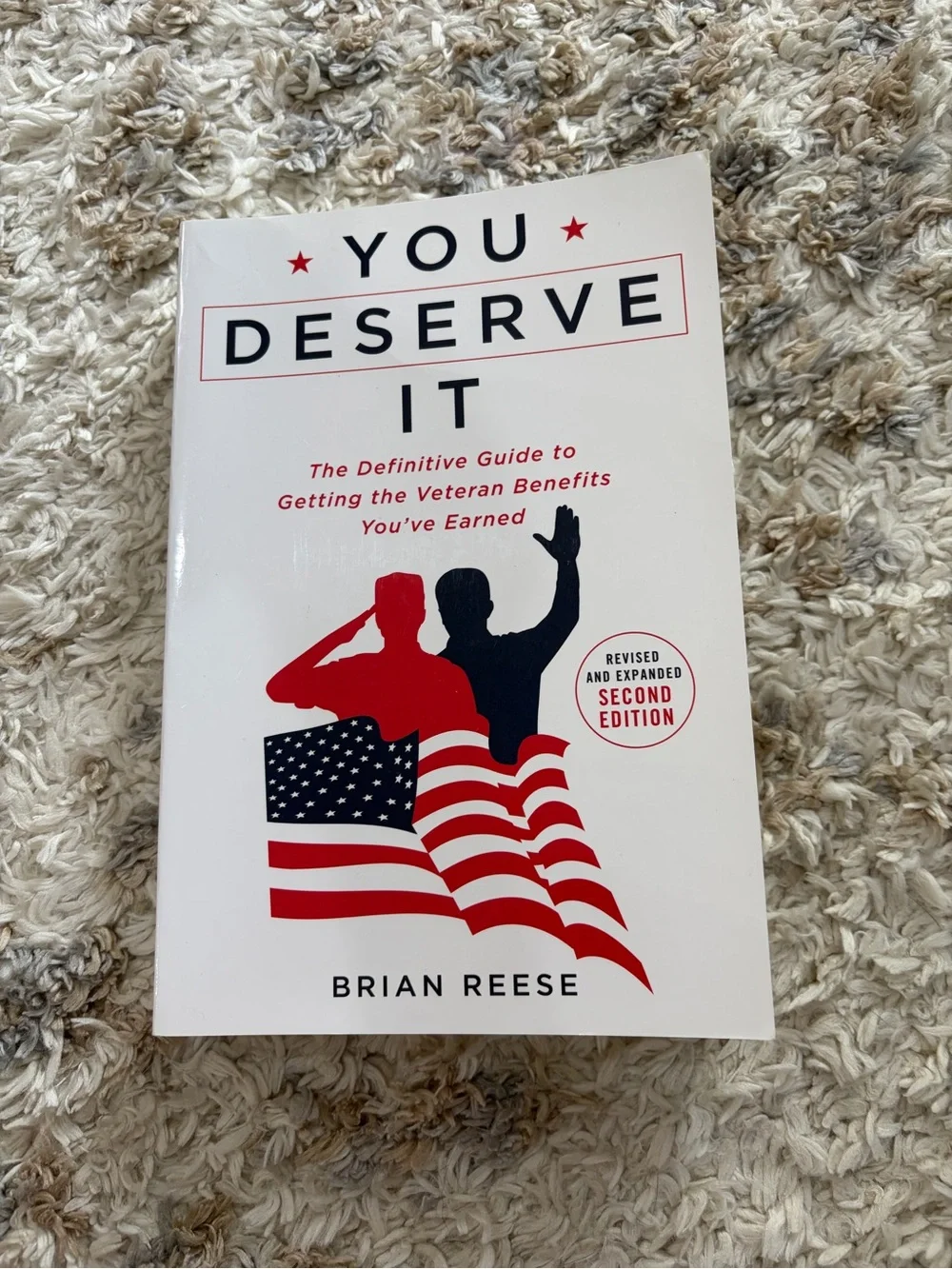 You Deserve It by Brian Reese - White Cover with Red & Blue Graphics