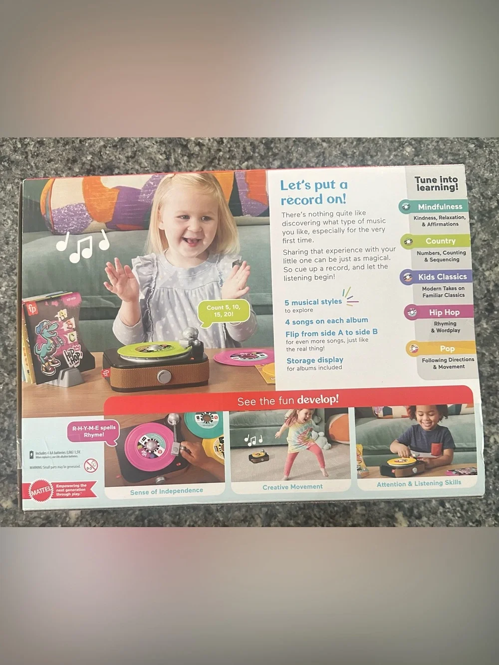 Fisher-Price Kids Record Player Toy