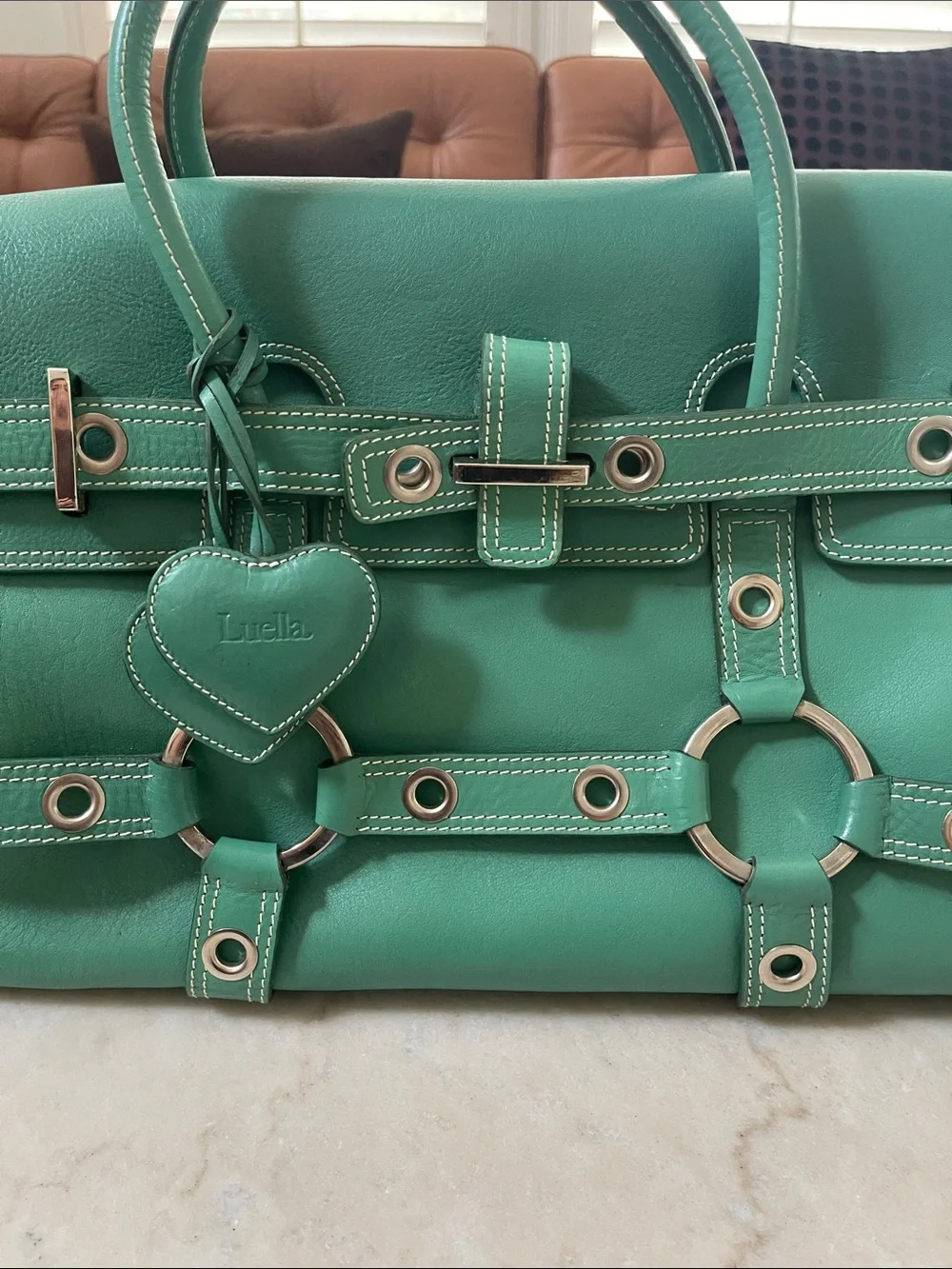 Luella structured leather