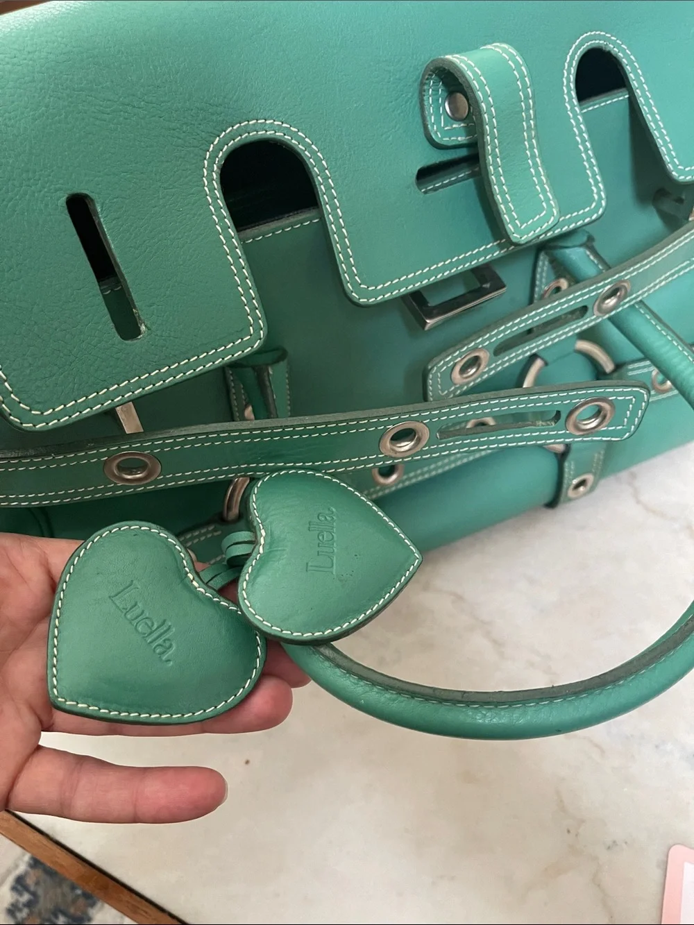 Luella structured leather