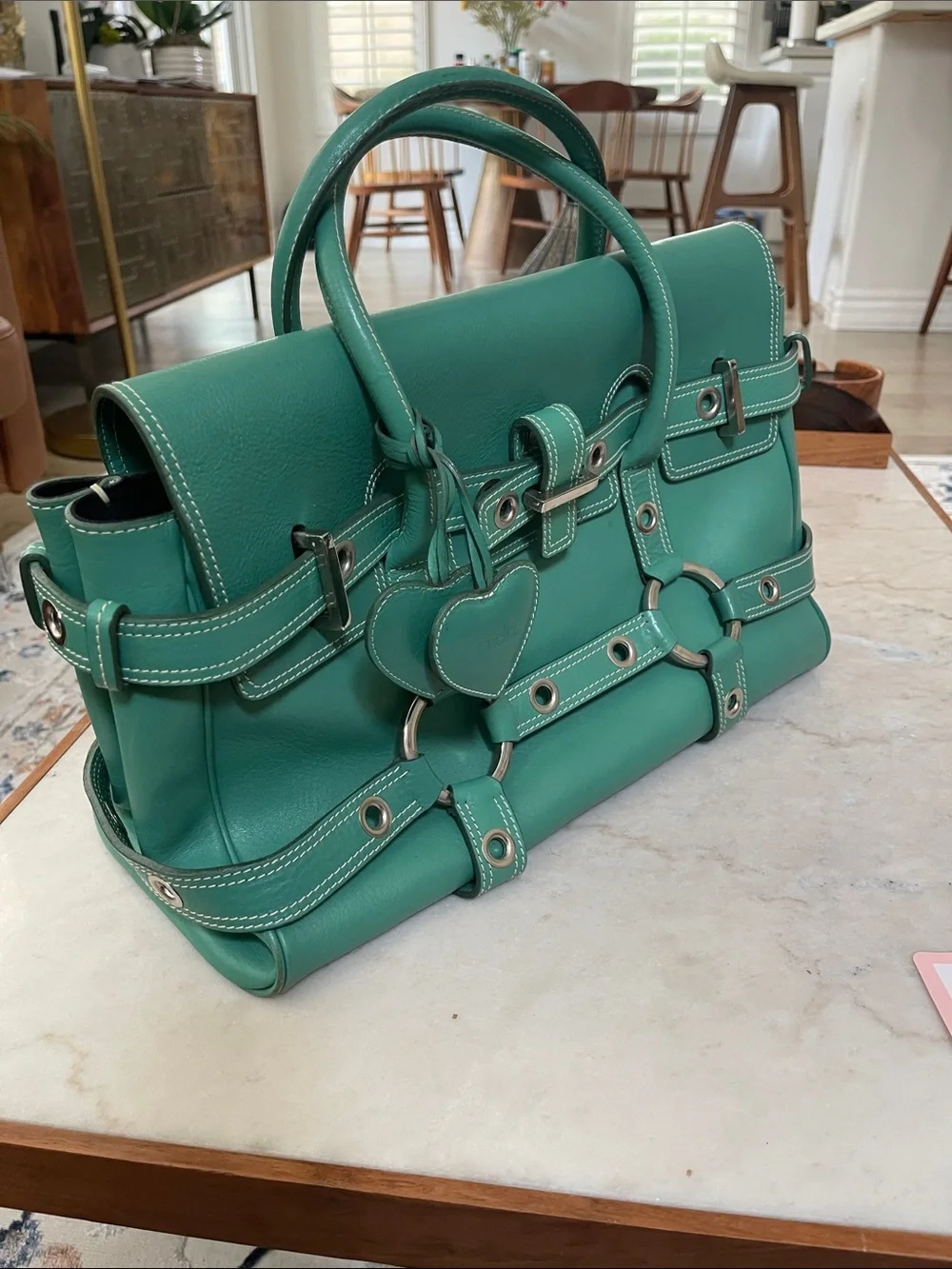 Luella structured leather
