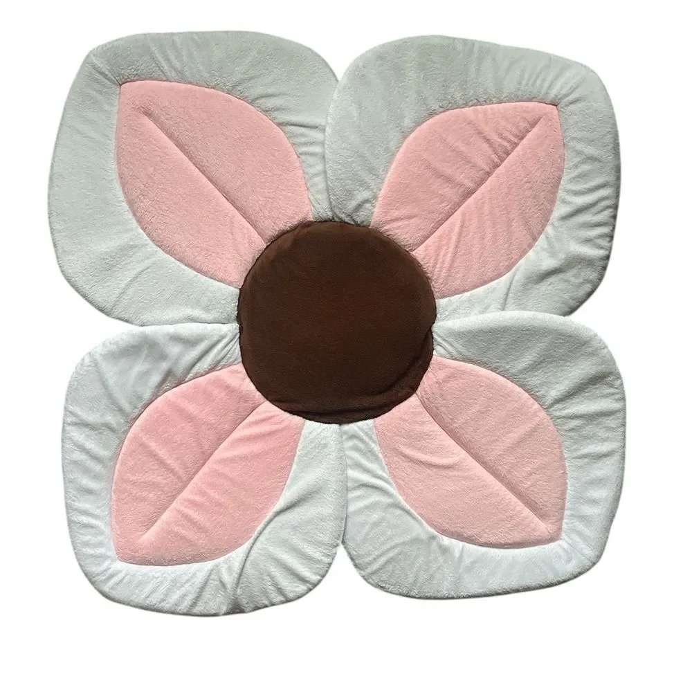 Baby bath cushion blooming flower pink lotus pad for the sink or baby bathtub