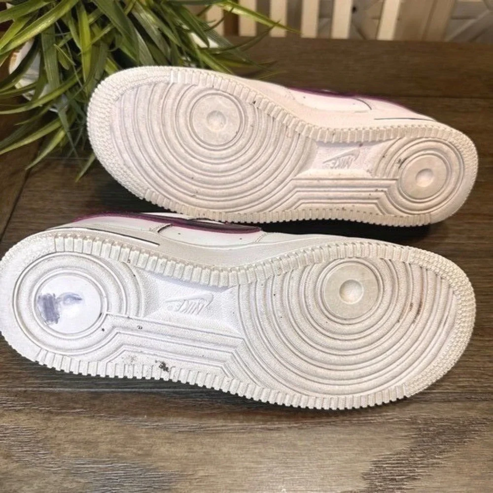 Nike Air Force 1 Low Just Do It White Multi Color Sneakers‎ Kids 7Y/ Women's 8.5