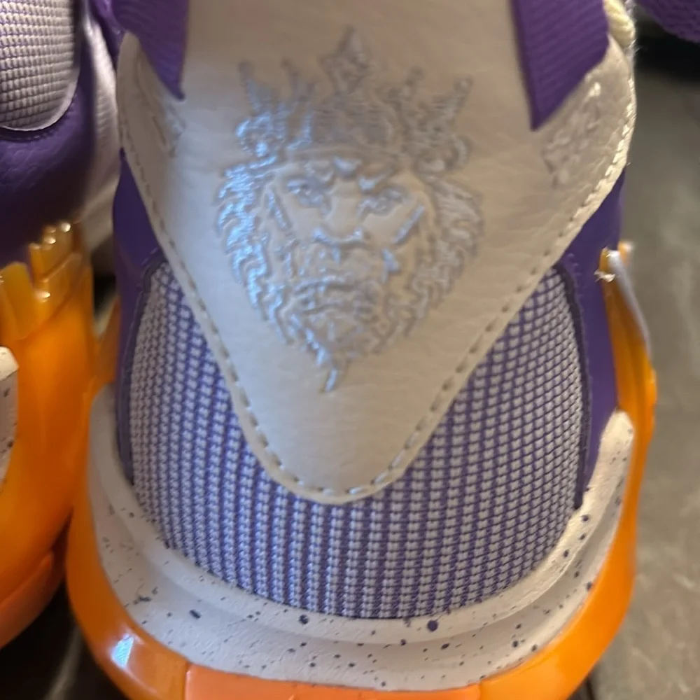 Nike LeBron Purple and Orange Sneakers size 6.5Y