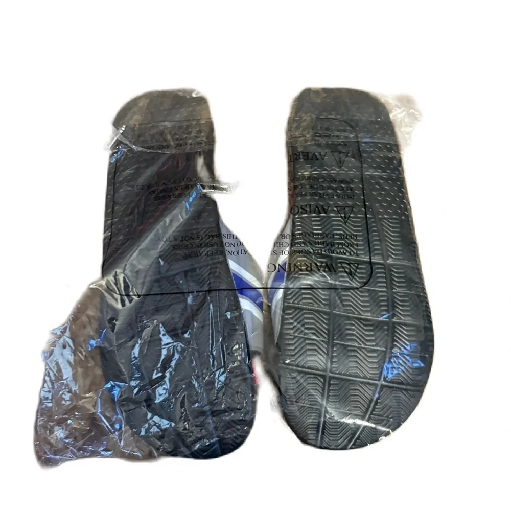 NFL Los Angeles Rams Gray and Blue Slide Sandals NEW 11/12 Men’s Shoes