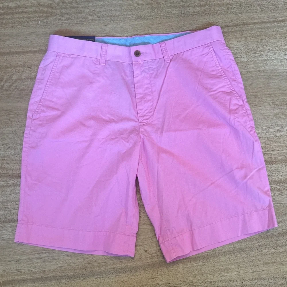 Polo Ralph Lauren Mens Classic Fit Pink Pima Cotton Chino Shorts Size 33 NWT