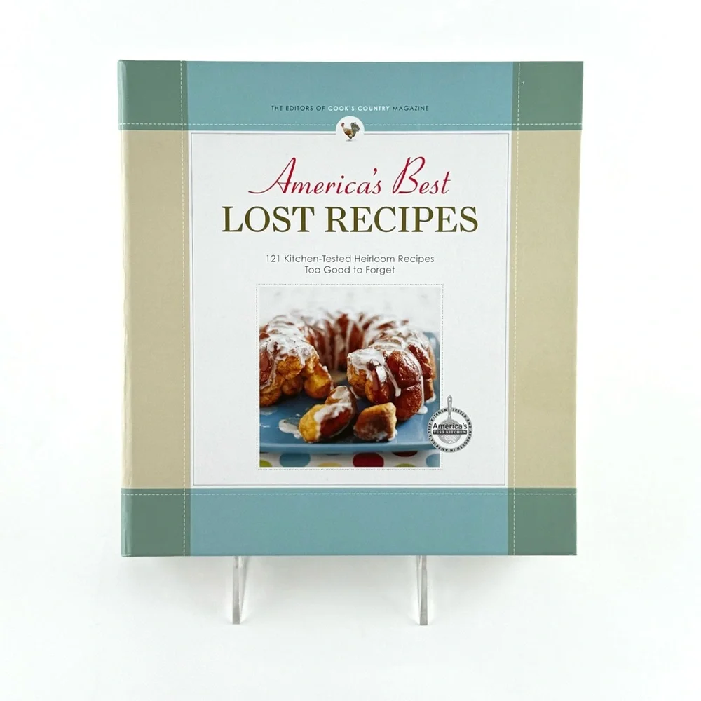 America's Best Lost Recipes Cookbook - Blue and Cream