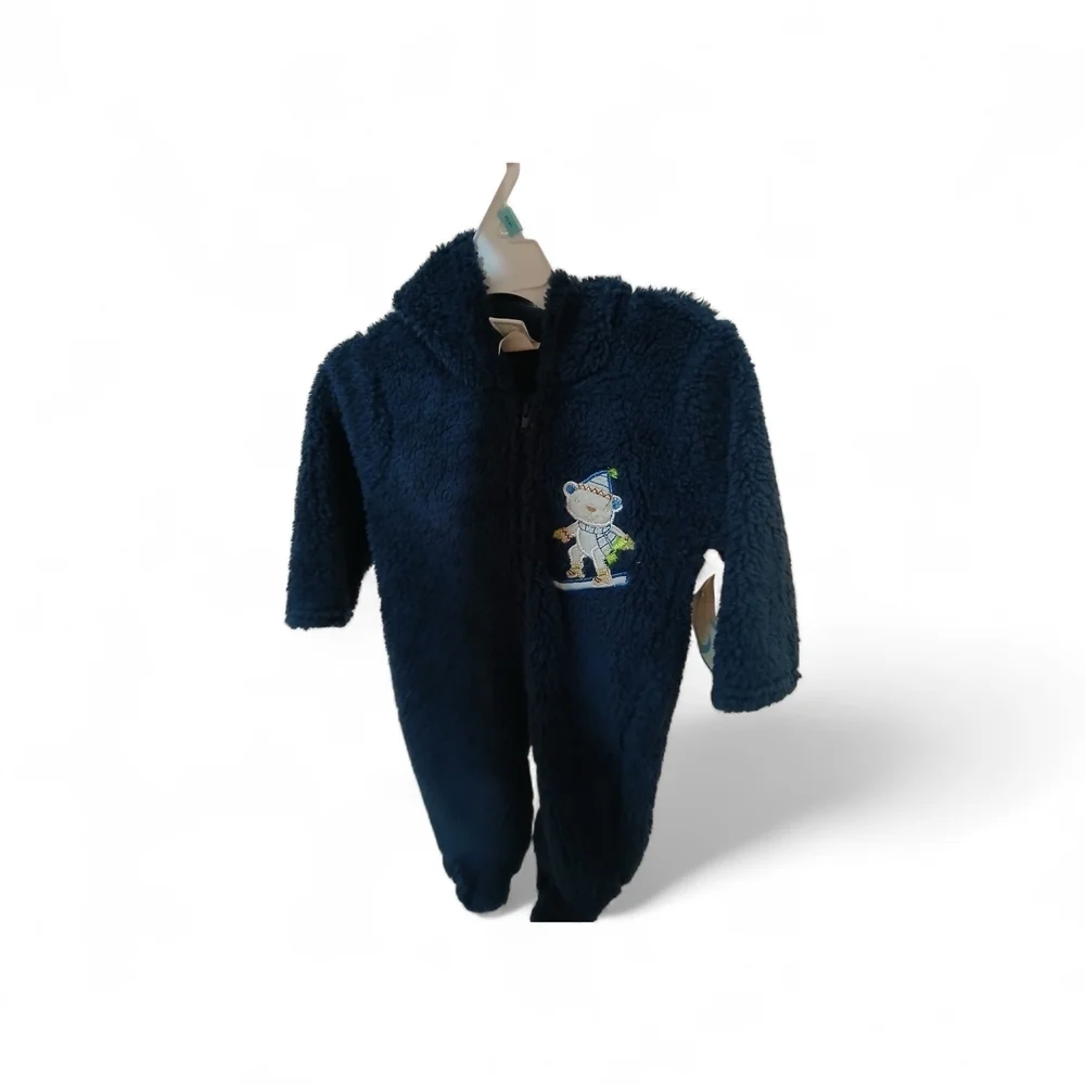 Cozy Navy Blue Kids One Piece