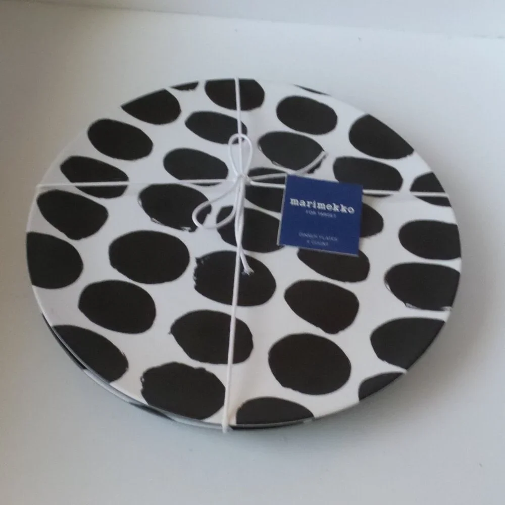 Marimekko black target tags