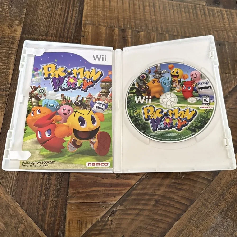 Pac-Man Party Nintendo Wii CIB Complete in Box w/ Manual Authentic