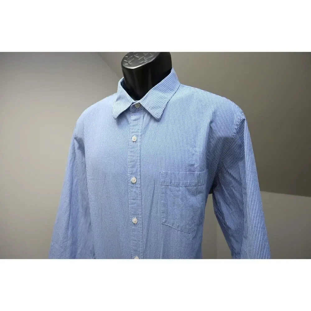 J Crew Thompson Dress Shirt Button‎ Up Plaid Front Pocket Long Sleeve Mens XL