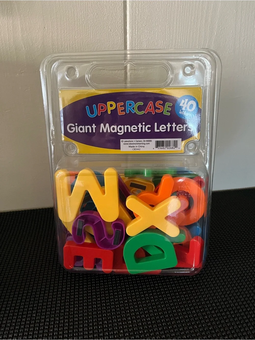 Uppercase Giant Magnetic Letters - Bright Multicolor Learning Set