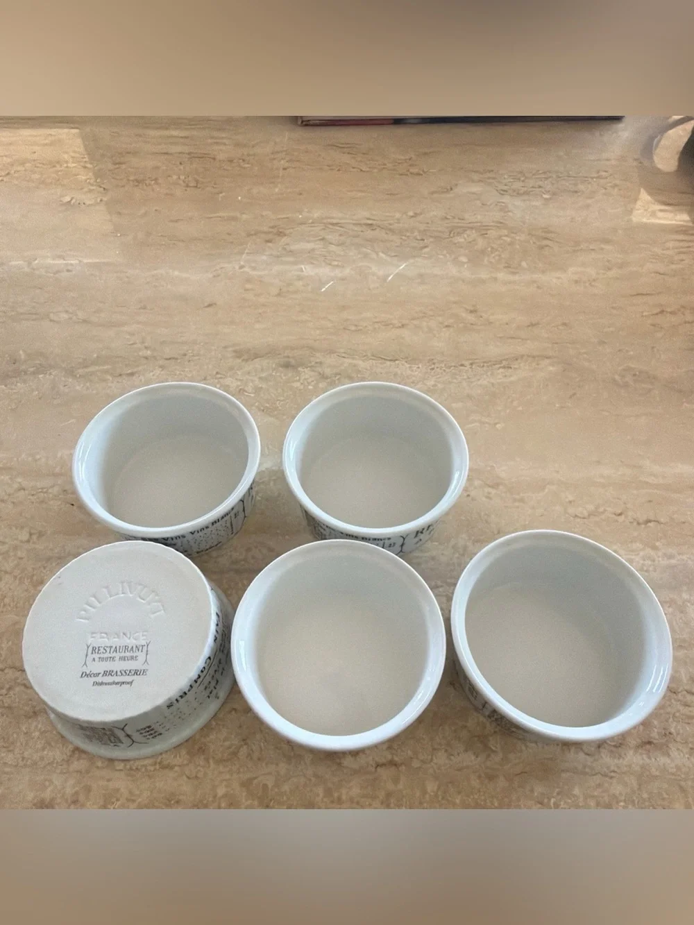 Pillivuyt France Brasserie white ceramic