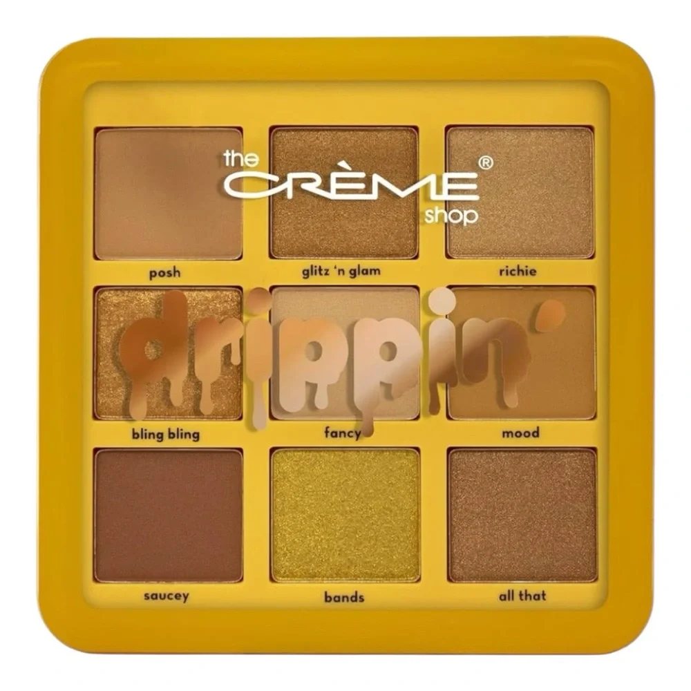 The Creme Shop Drippin 9 Color Eyeshadow Palette Vegan Cruelty Free NIB