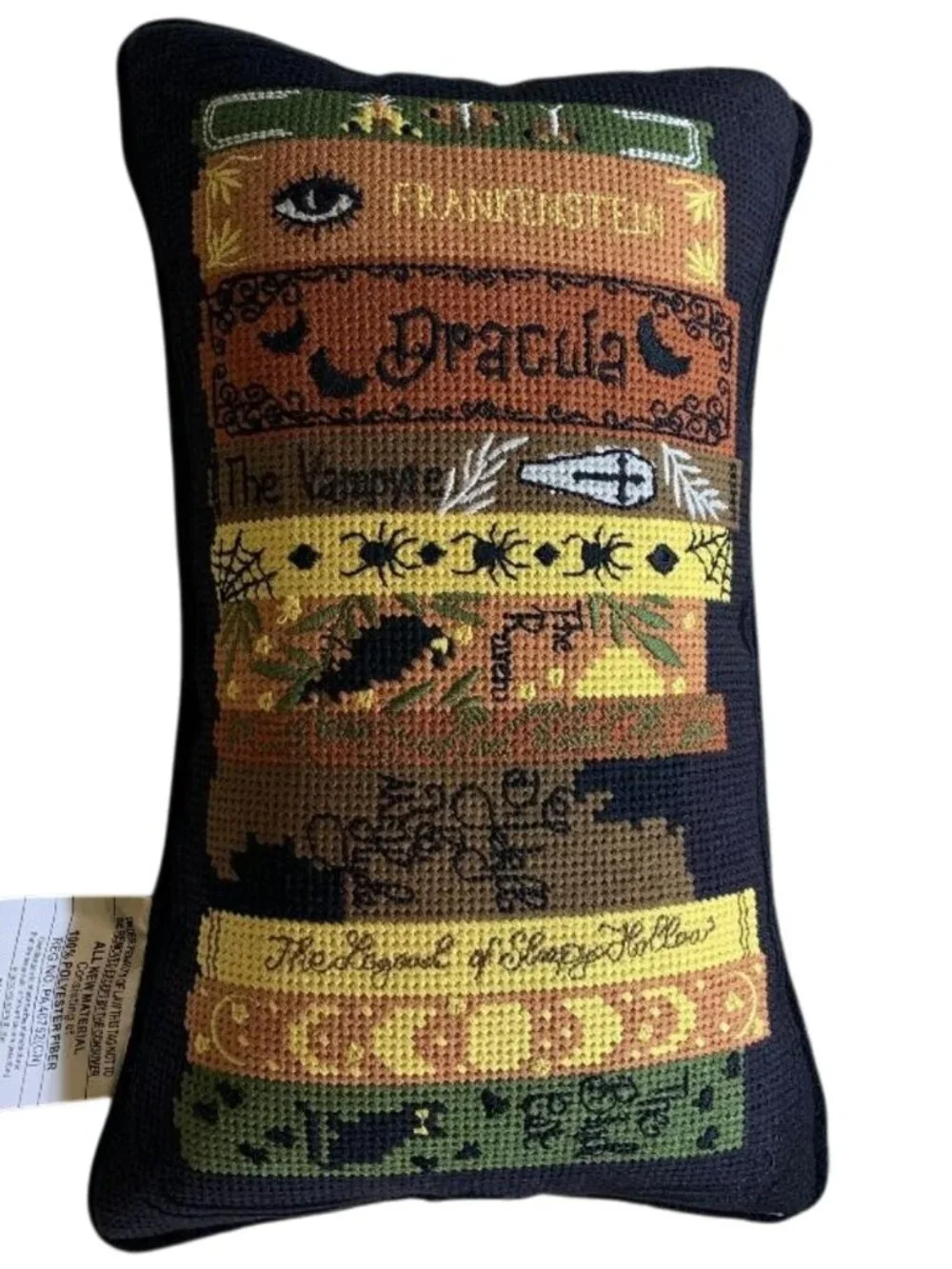 Pillow Halloween Horror Novels Hooked Pillow NWT