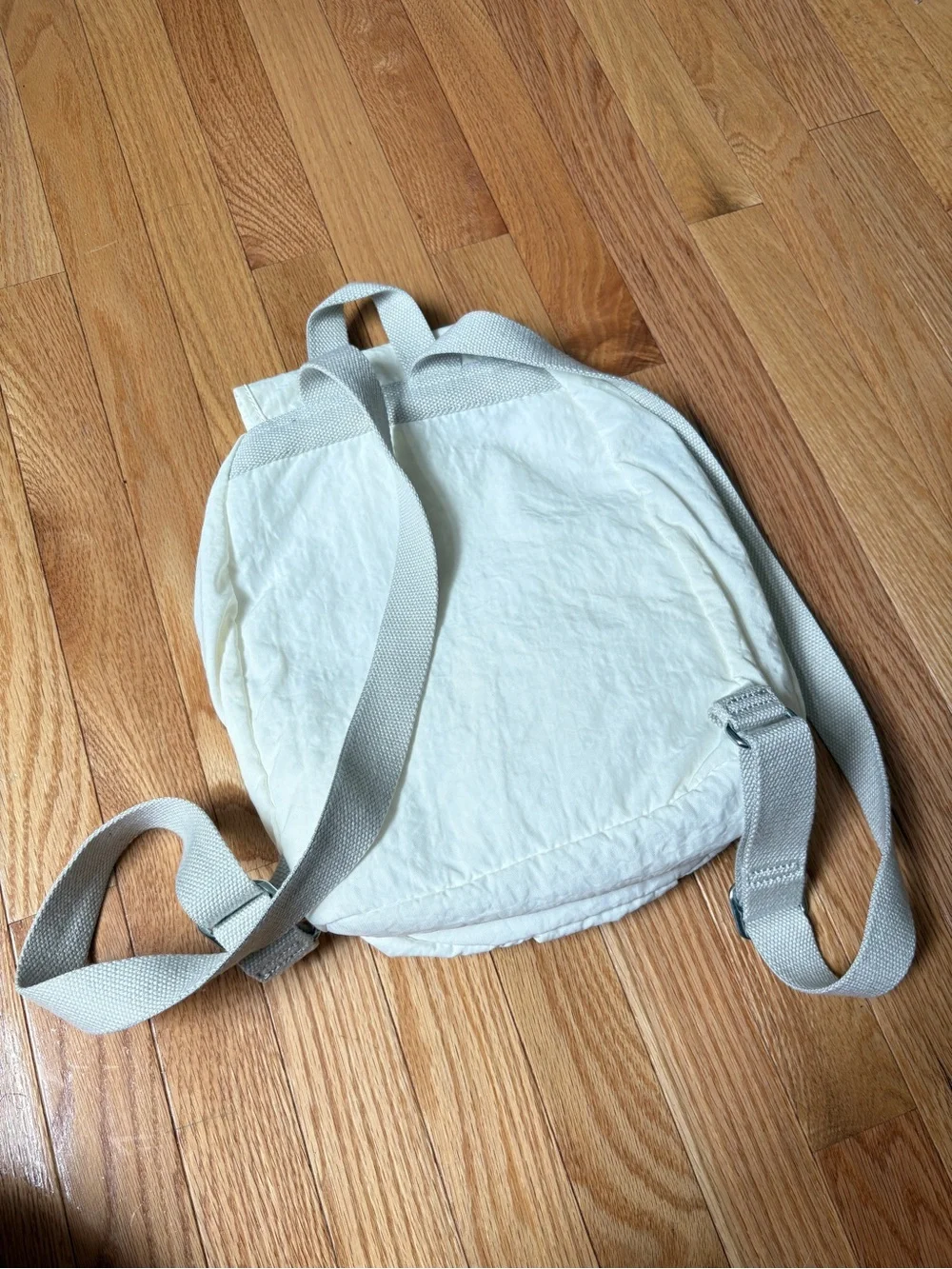 Kipling Small Cream Nylon Backpack with Front Pocket
